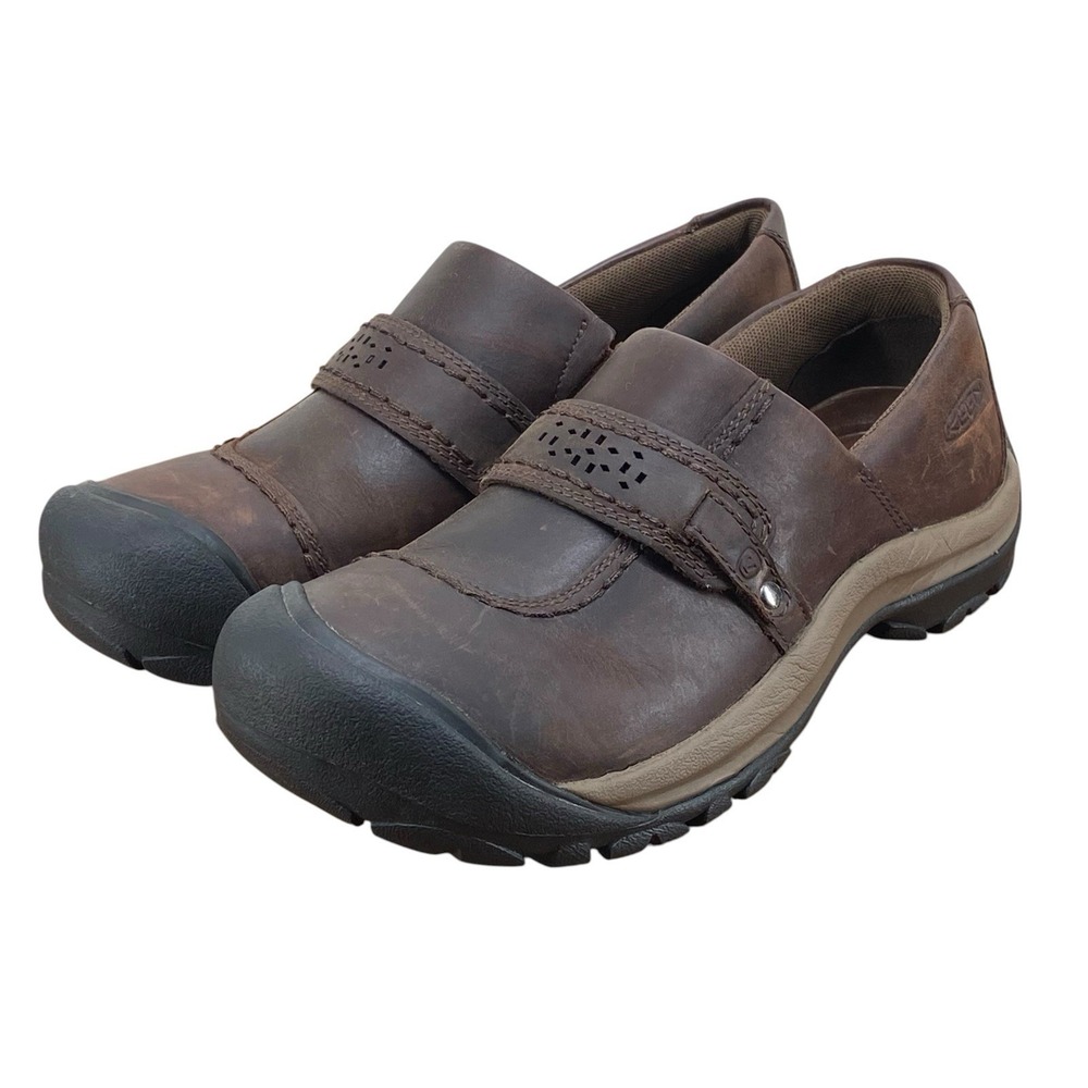 KEEN Kaci Presidio Loafers Shoes Women's Size 9 Brown Bison Leather Casual